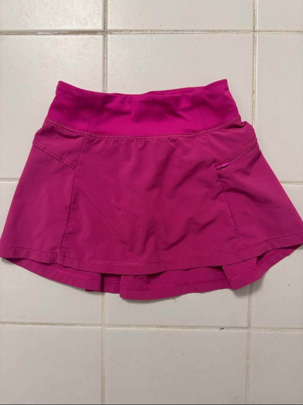 5/$25 all in motion Bright Fuchsia Tennis Skirt with Built-In Shorts